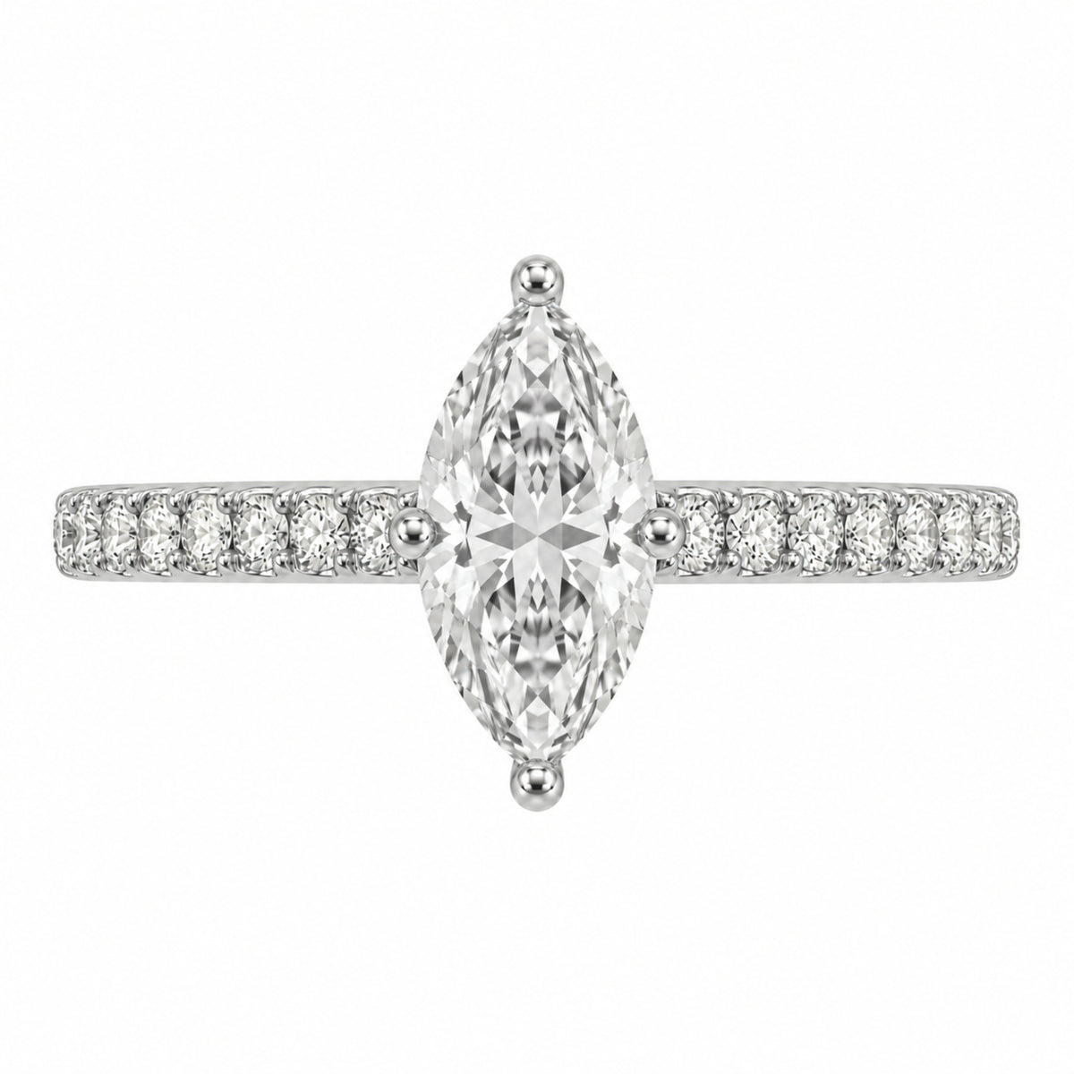 1.5-4.5 ctw Marquise Solitaire Wedding Ring