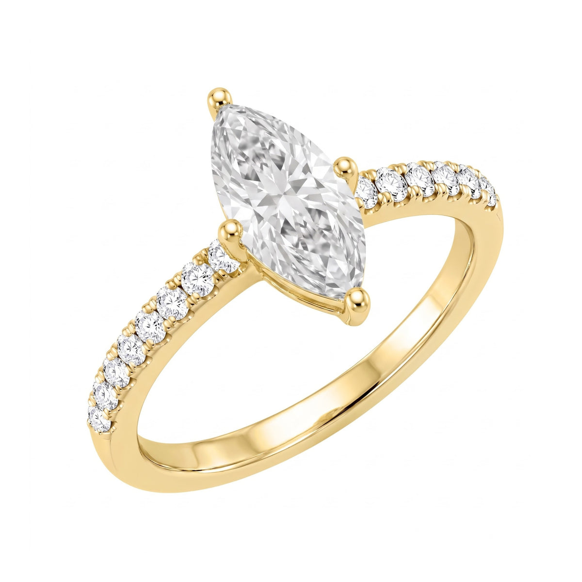 1.5-4.5 ctw Marquise Solitaire Wedding Ring