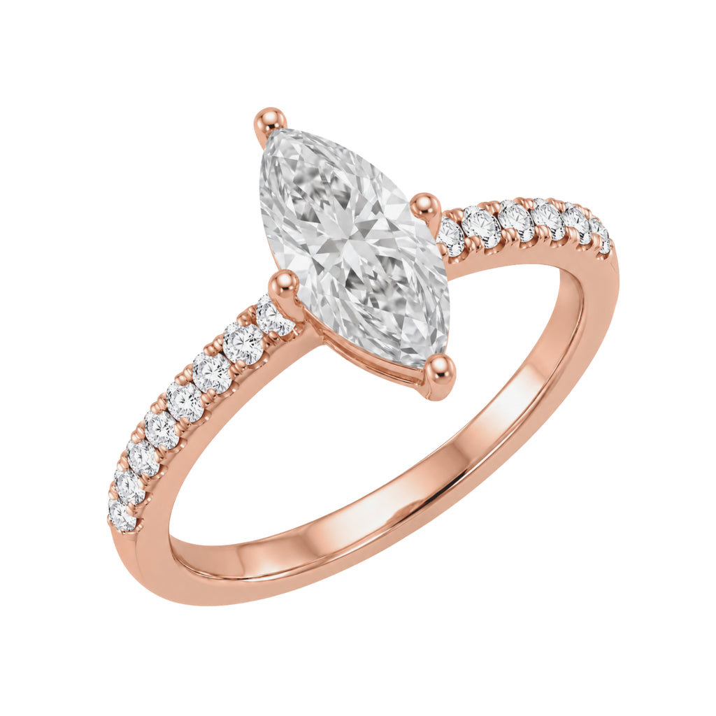 1.5-4.5 ctw Marquise Solitaire Wedding Ring