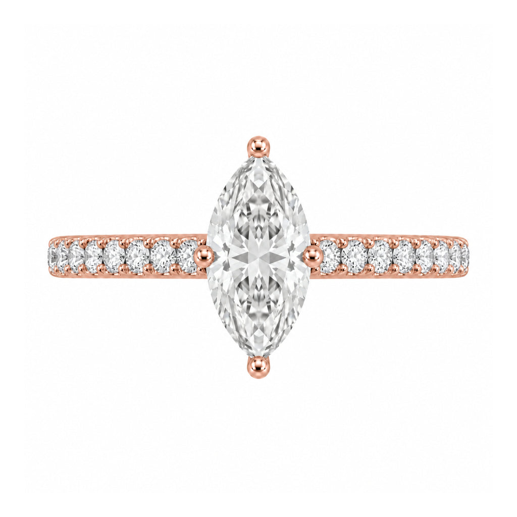 1.5-4.5 ctw Marquise Solitaire Wedding Ring