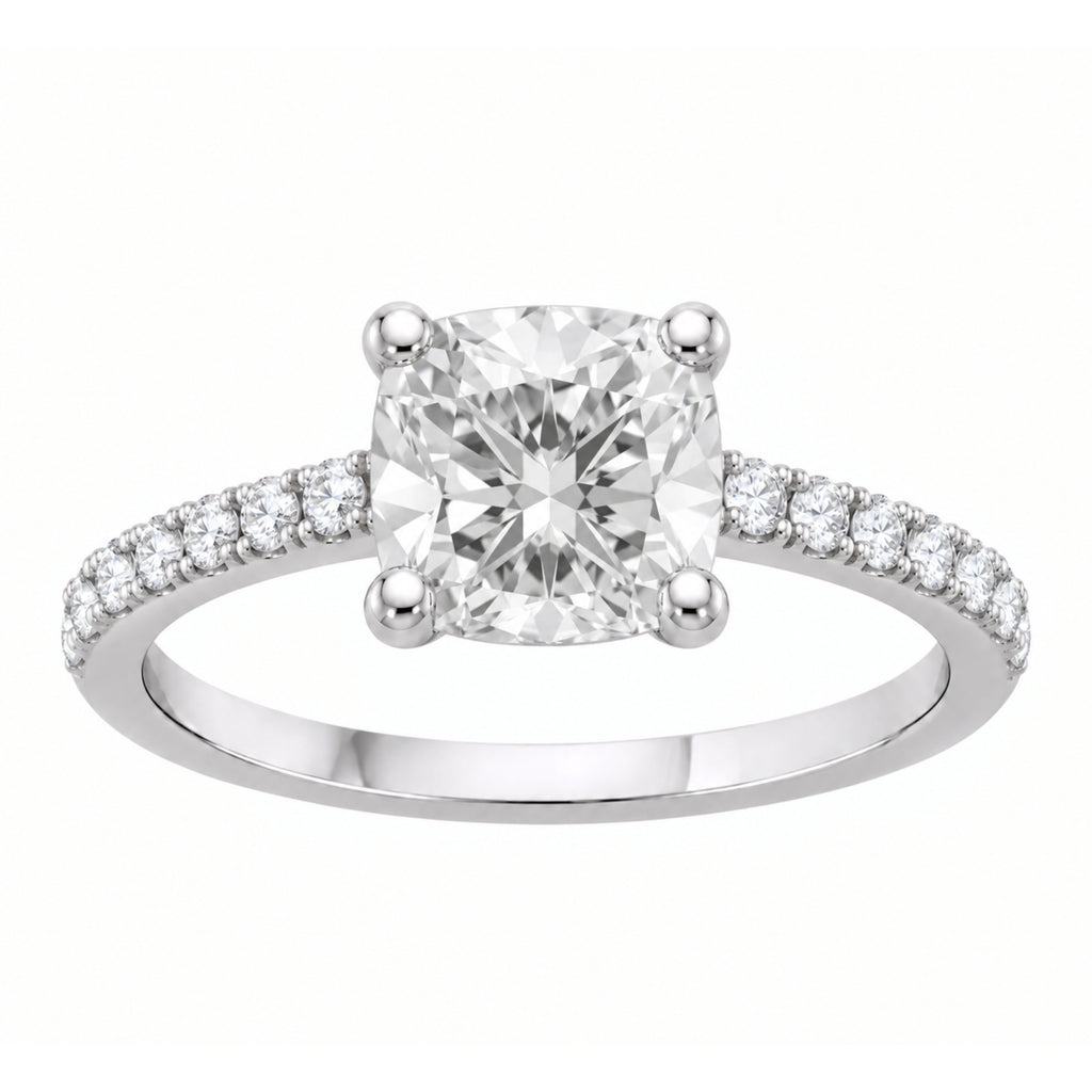 1-6 ctw Cushion Solitaire Wedding Ring