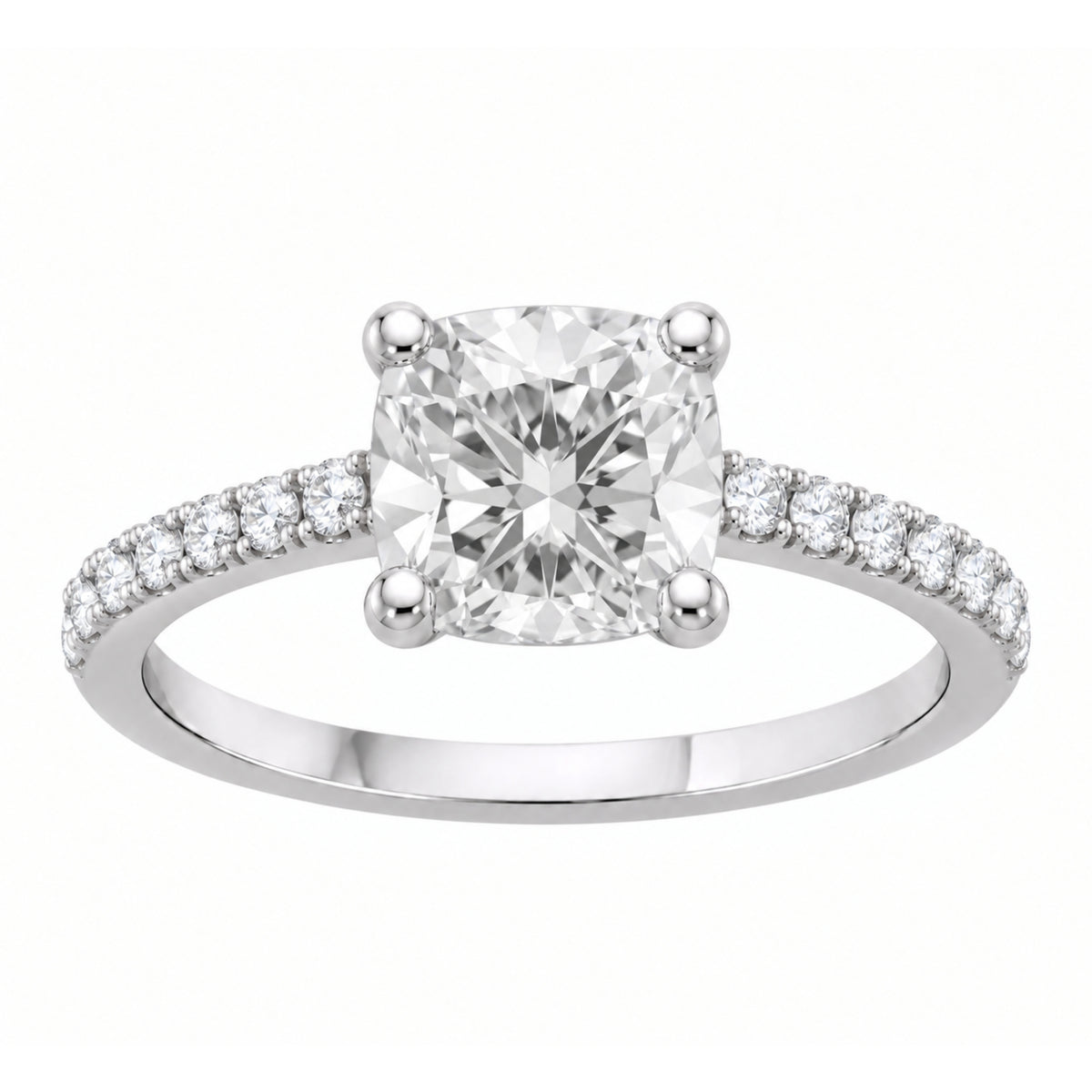 1-6 ctw Cushion Solitaire Wedding Ring
