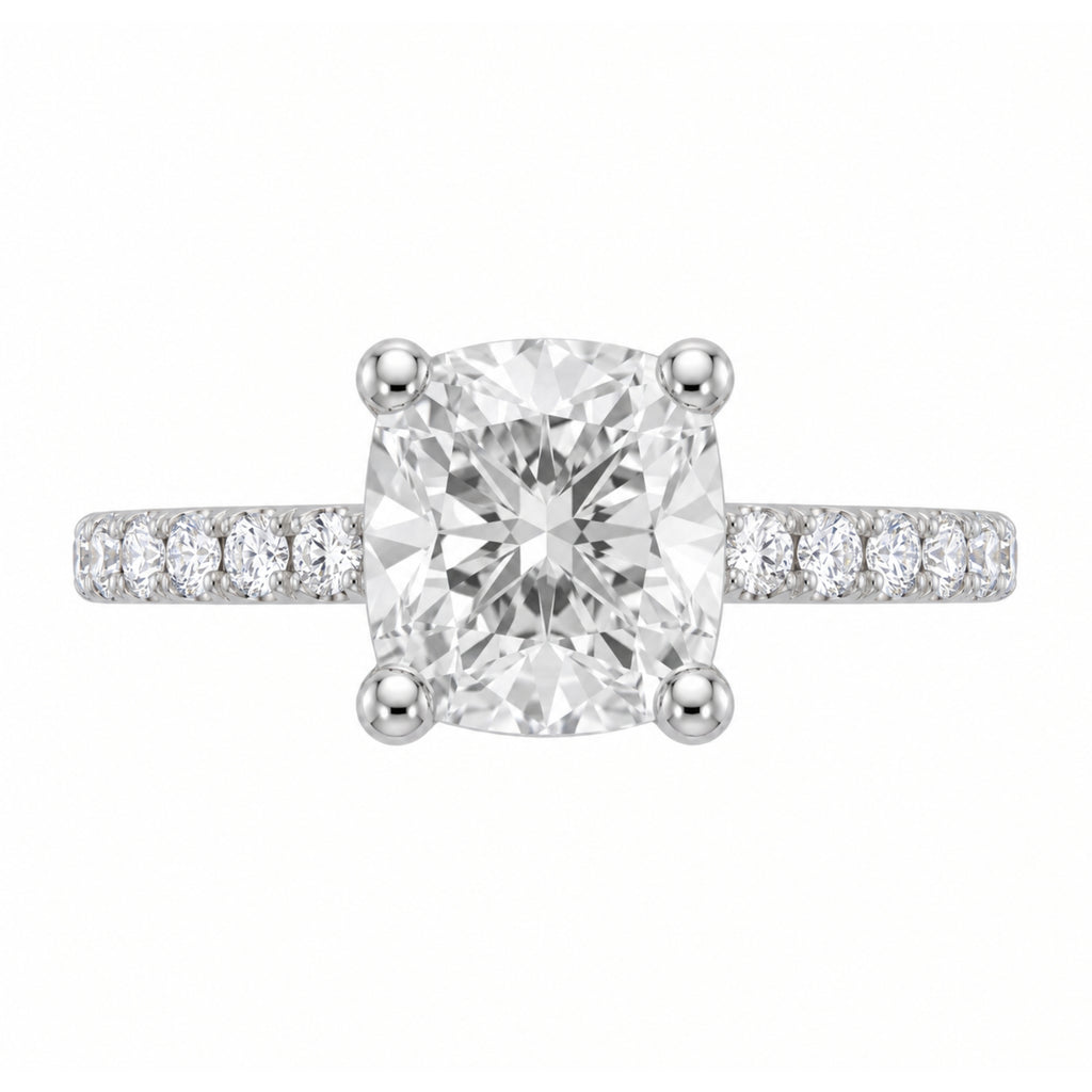 1-6 ctw Cushion Solitaire Wedding Ring