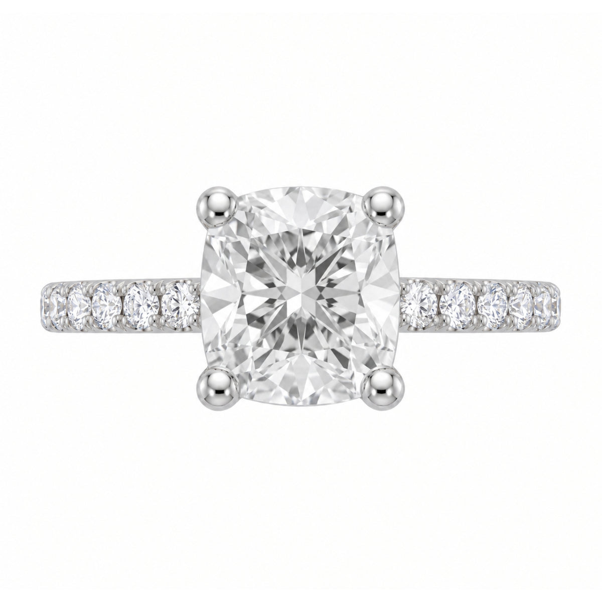 1-6 ctw Cushion Solitaire Wedding Ring