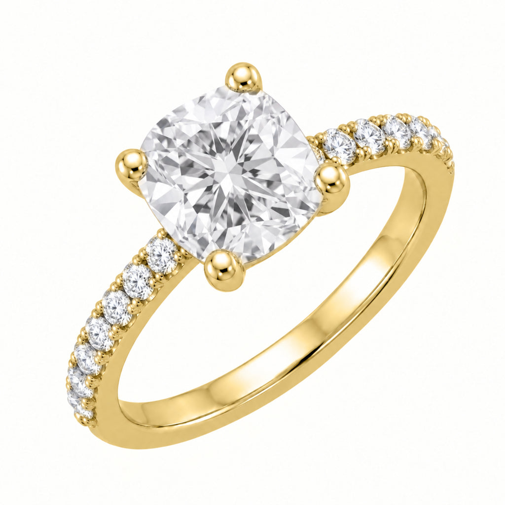 1-6 ctw Cushion Solitaire Wedding Ring