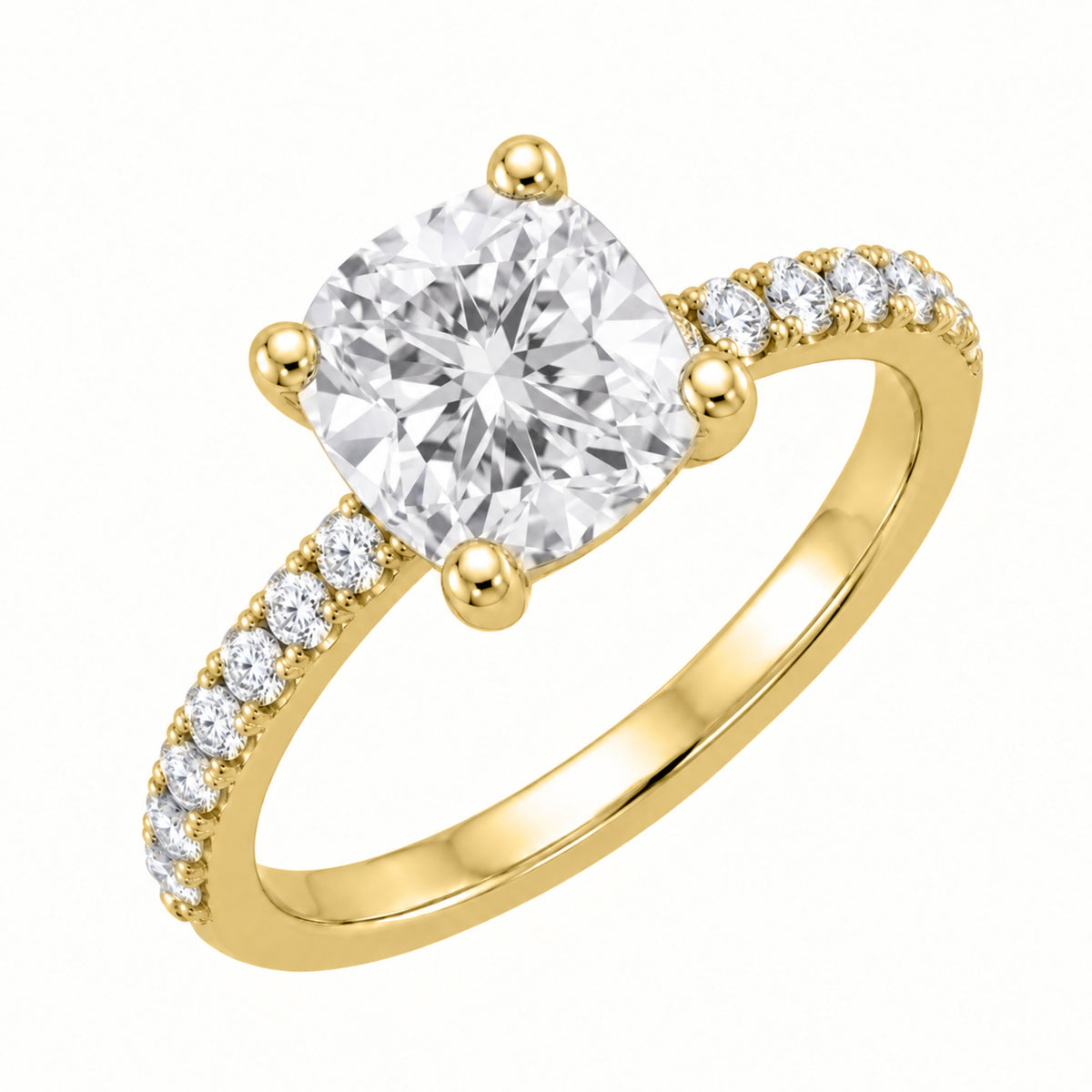 1-6 ctw Cushion Solitaire Wedding Ring