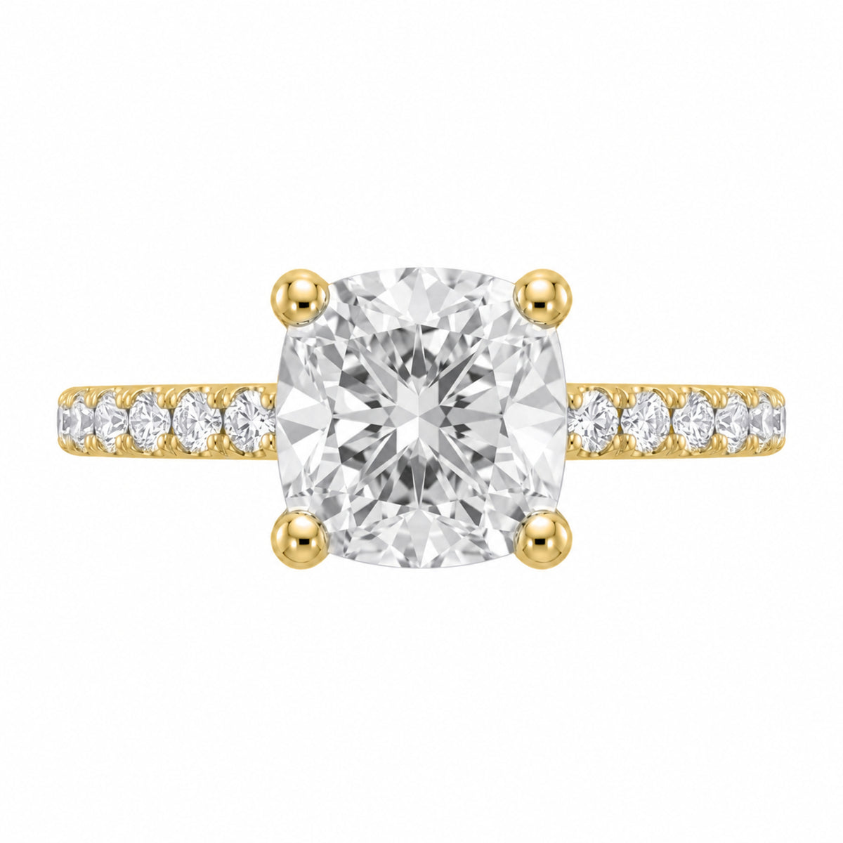 1-6 ctw Cushion Solitaire Wedding Ring