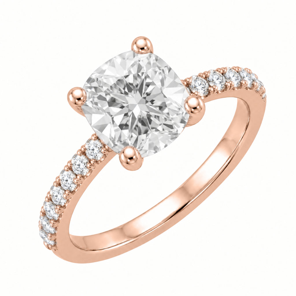 1-6 ctw Cushion Solitaire Wedding Ring