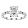 1-6 ctw Long Cushion Solitaire Wedding Ring