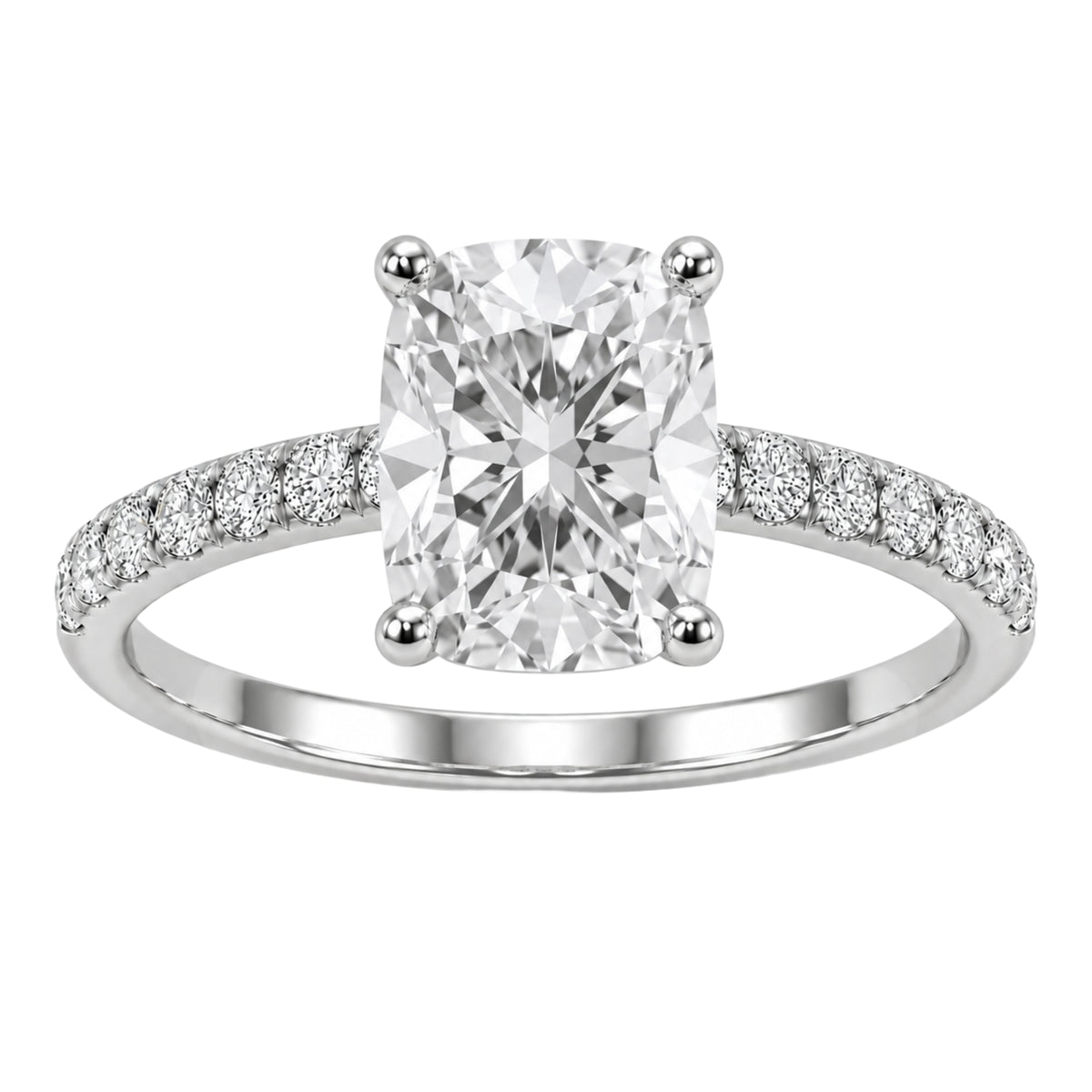 1-6 ctw Long Cushion Solitaire Wedding Ring