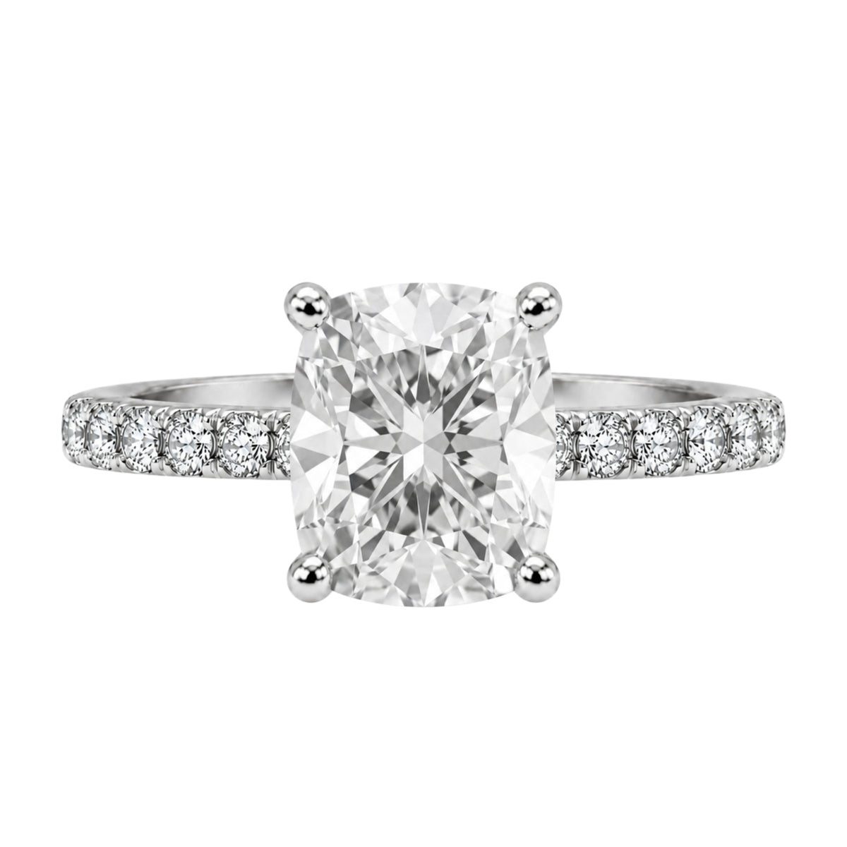 1-6 ctw Long Cushion Solitaire Wedding Ring