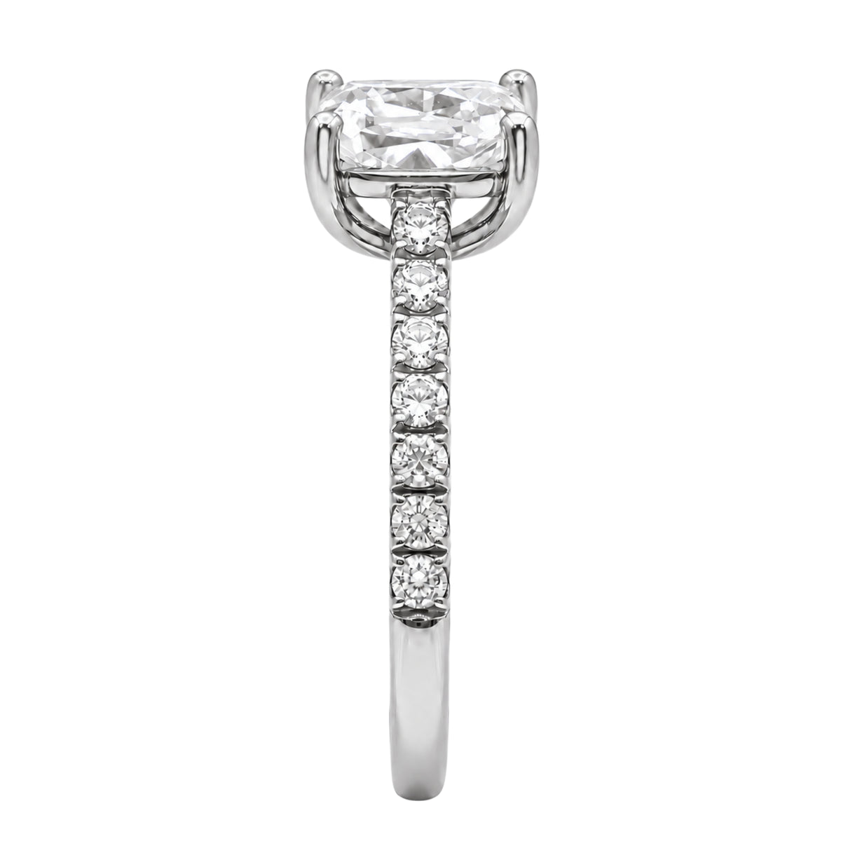 1-6 ctw Long Cushion Solitaire Wedding Ring