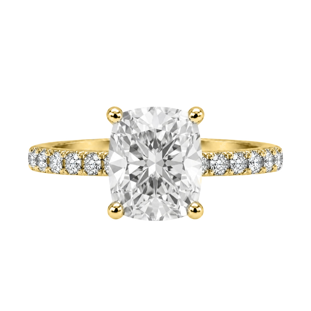 1-6 ctw Long Cushion Solitaire Wedding Ring