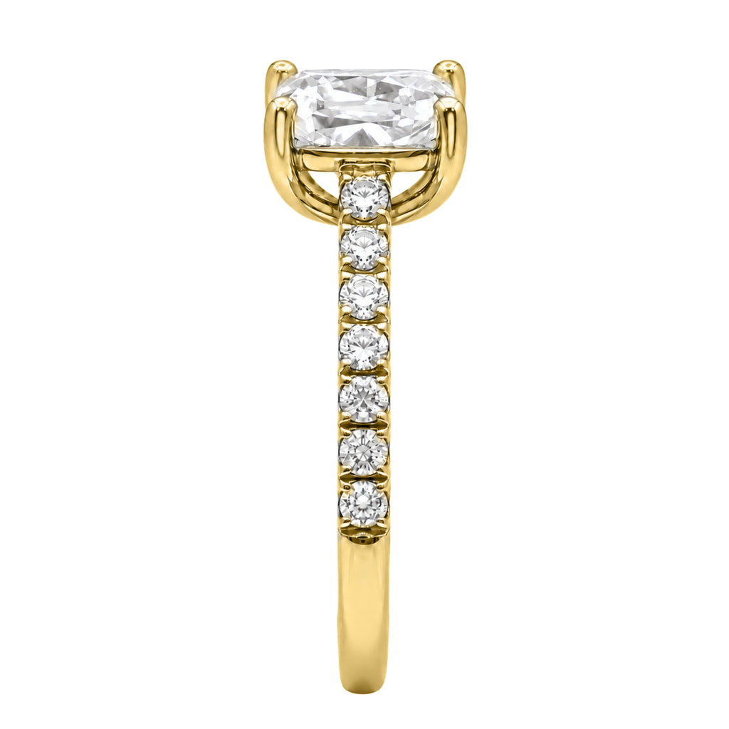 1-6 ctw Long Cushion Solitaire Wedding Ring