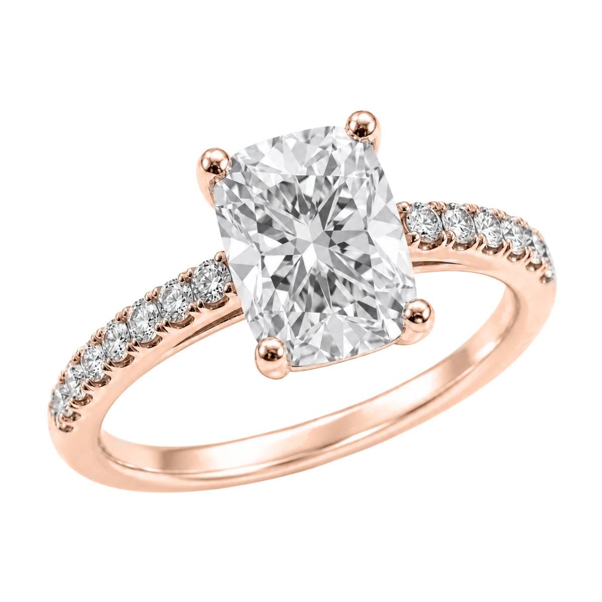1-6 ctw Long Cushion Solitaire Wedding Ring