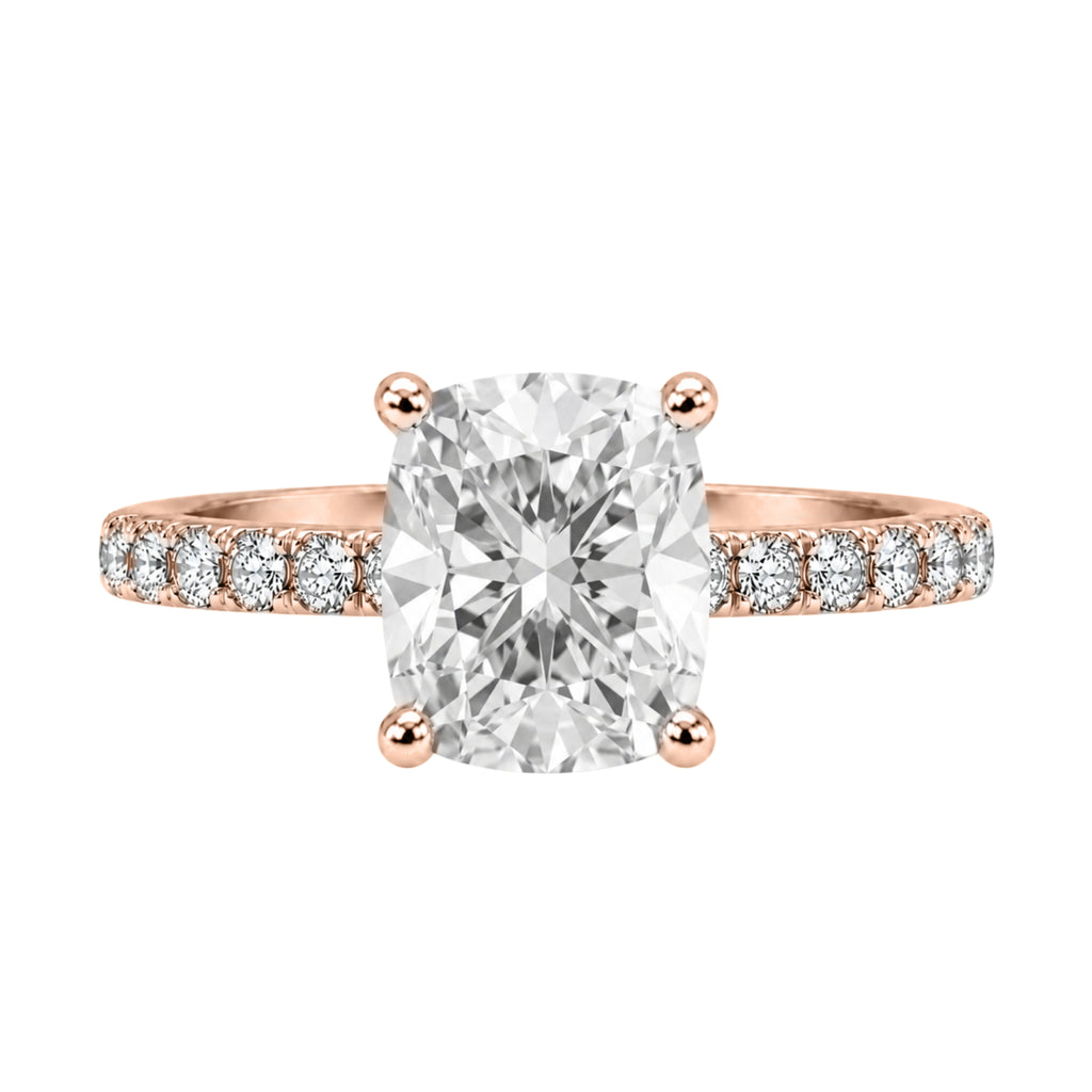 1-6 ctw Long Cushion Solitaire Wedding Ring
