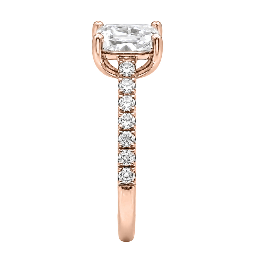 1-6 ctw Long Cushion Solitaire Wedding Ring