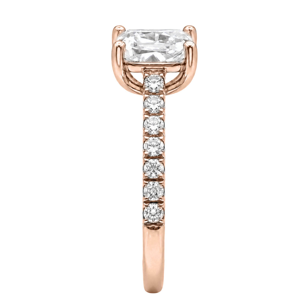 1-6 ctw Long Cushion Solitaire Wedding Ring