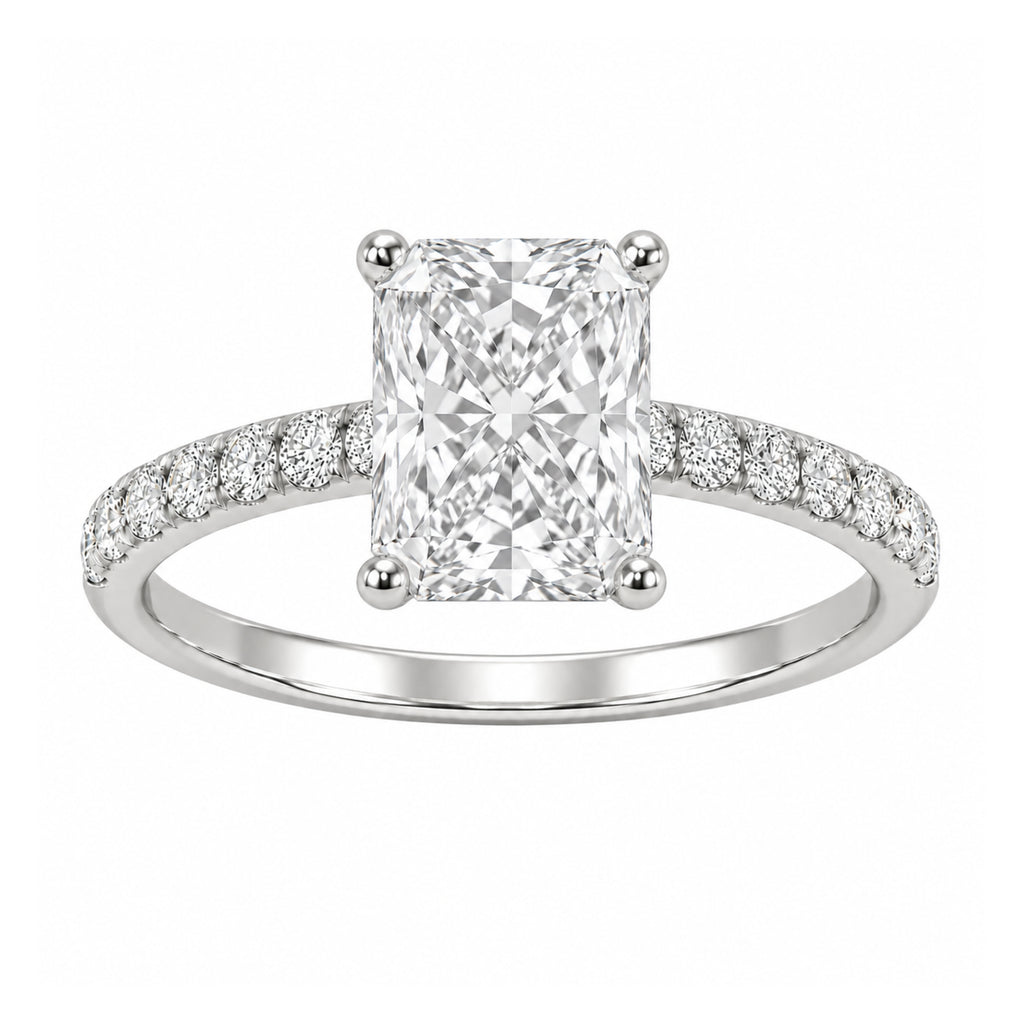1-6 ctw Radiant Solitaire Wedding Ring
