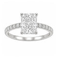 1-6 ctw Radiant Solitaire Wedding Ring