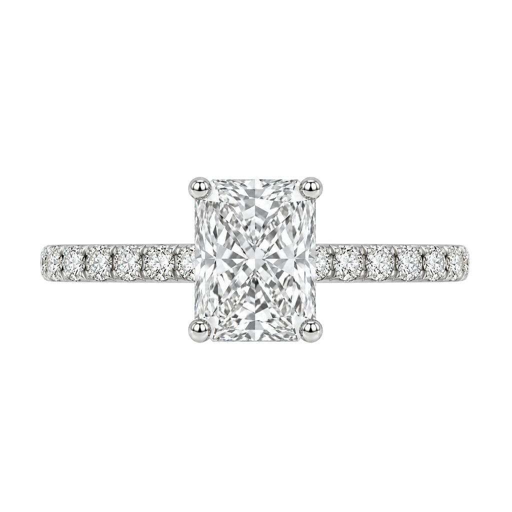 1-6 ctw Radiant Solitaire Wedding Ring