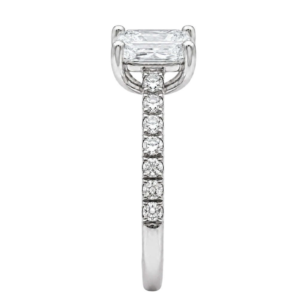 1-6 ctw Radiant Solitaire Wedding Ring