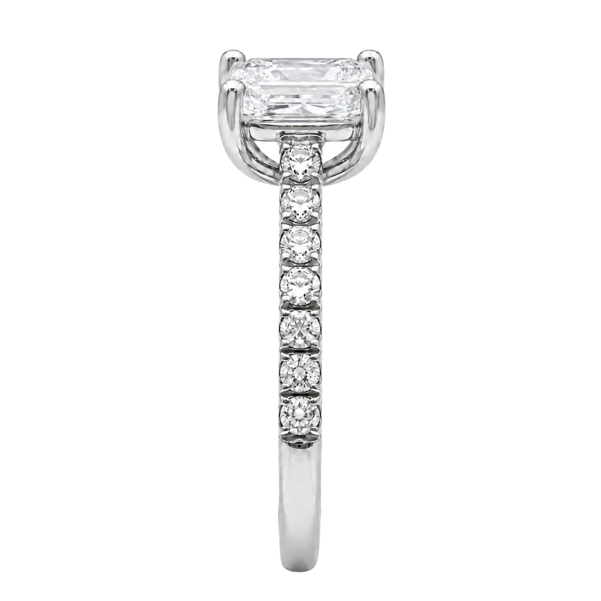 1-6 ctw Radiant Solitaire Wedding Ring