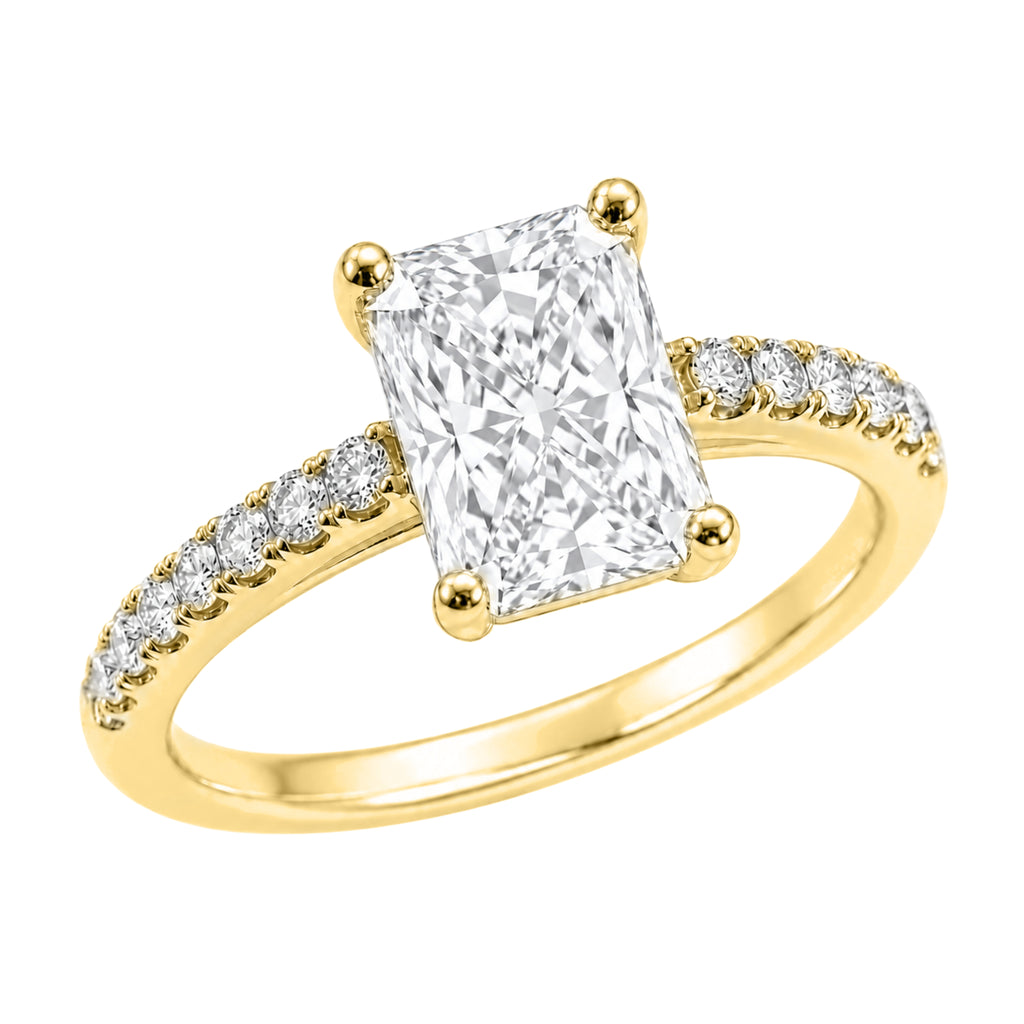 1-6 ctw Radiant Solitaire Wedding Ring