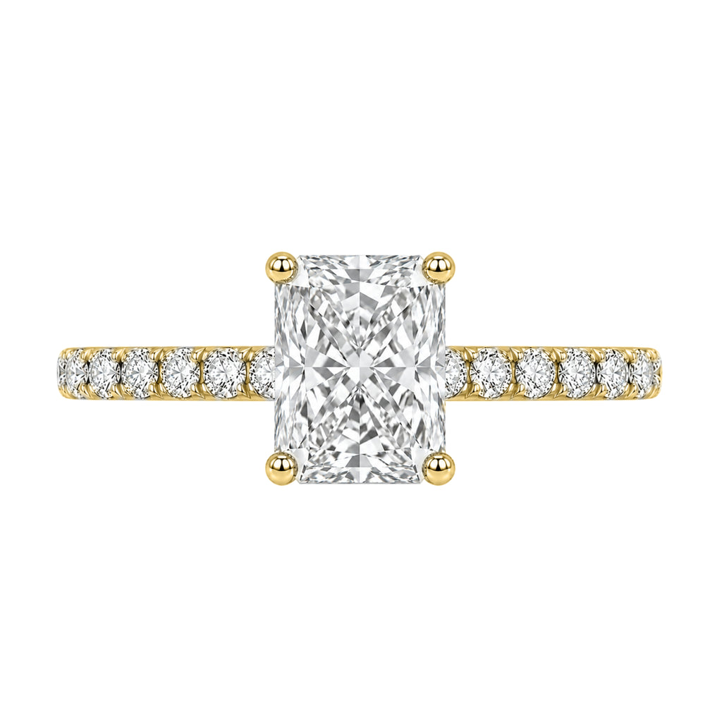 1-6 ctw Radiant Solitaire Wedding Ring