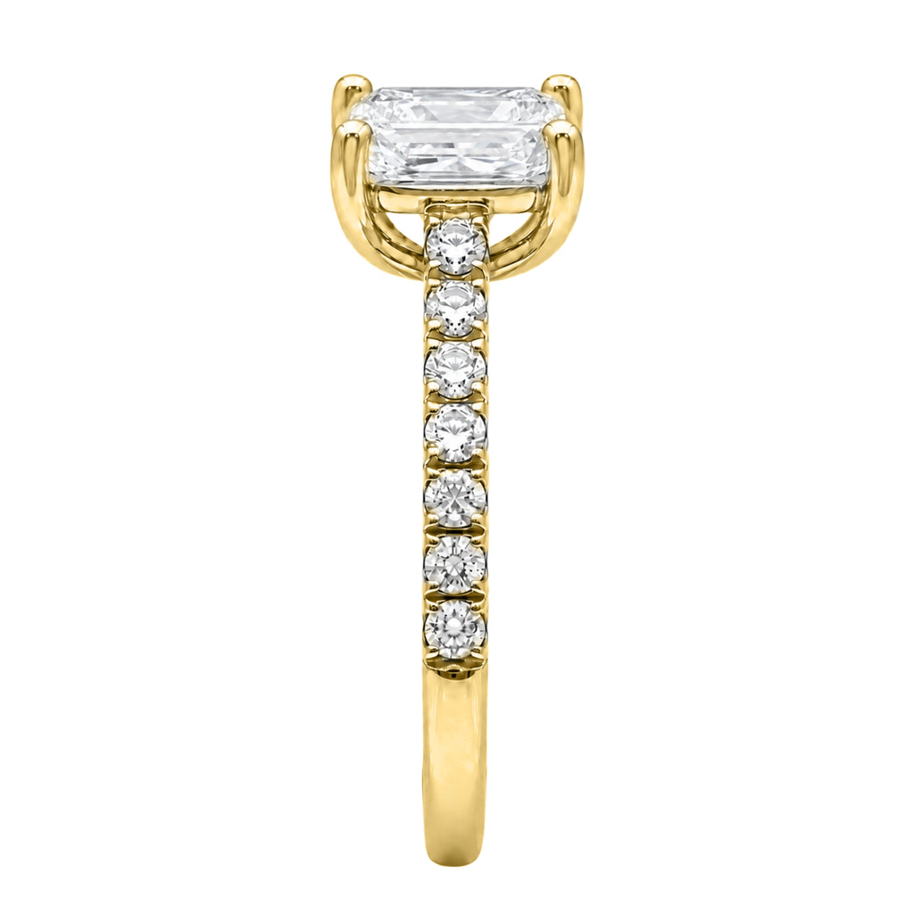 1-6 ctw Radiant Solitaire Wedding Ring