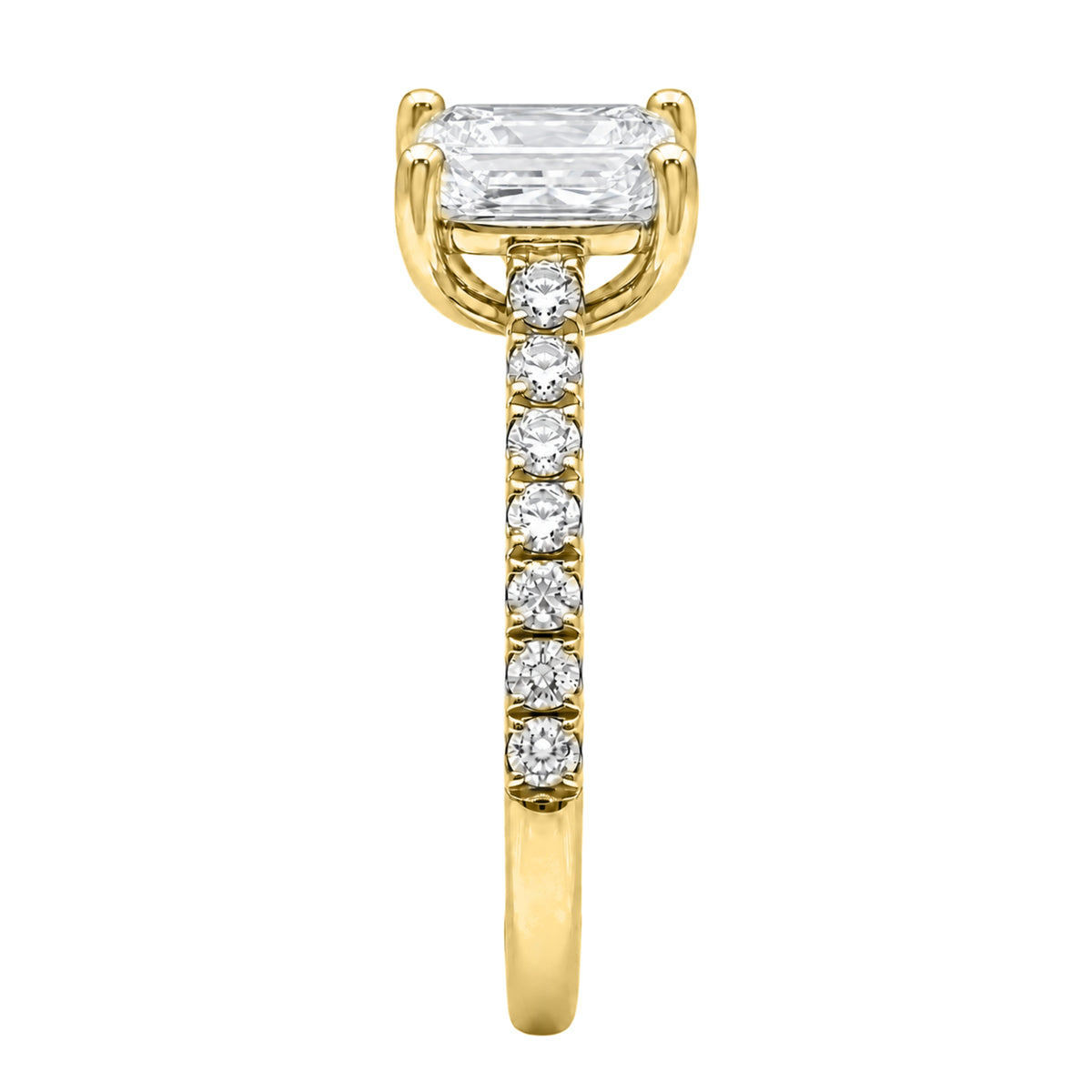 1-6 ctw Radiant Solitaire Wedding Ring