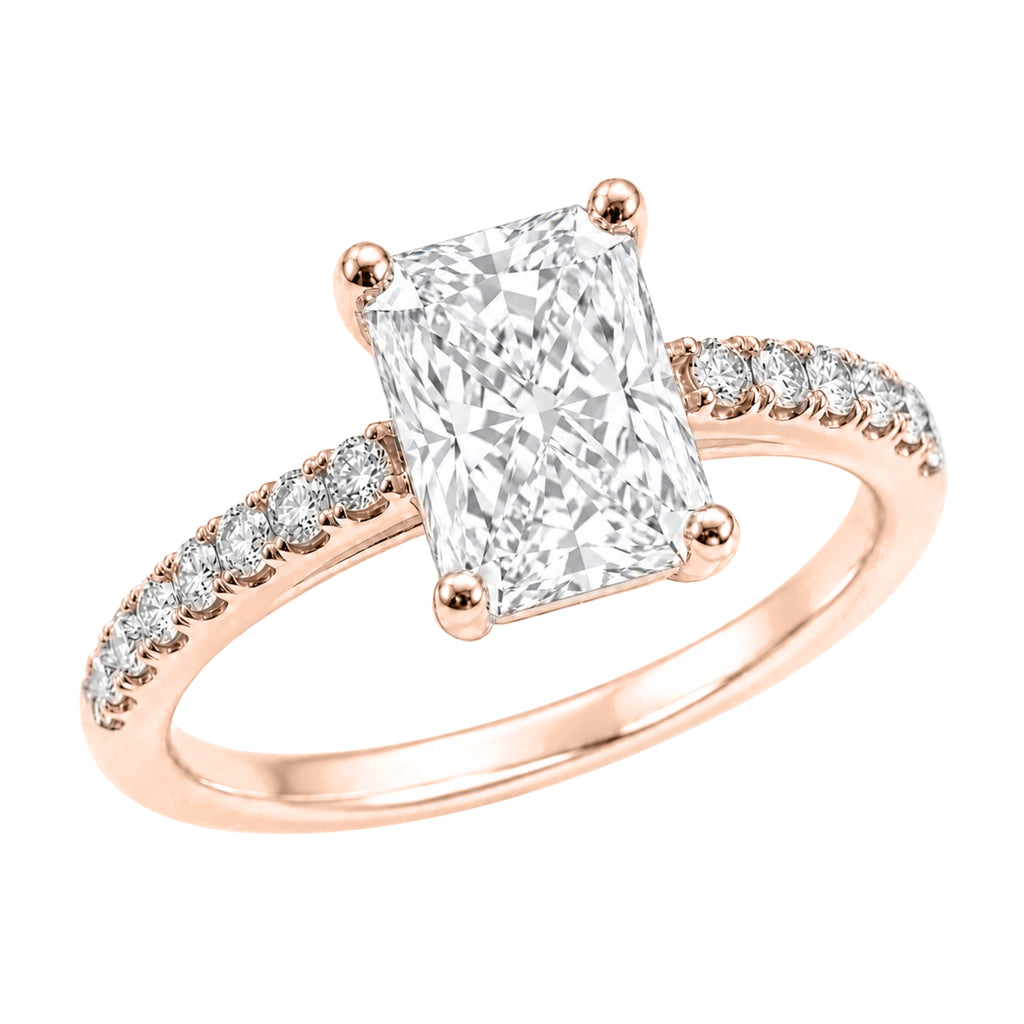 1-6 ctw Radiant Solitaire Wedding Ring