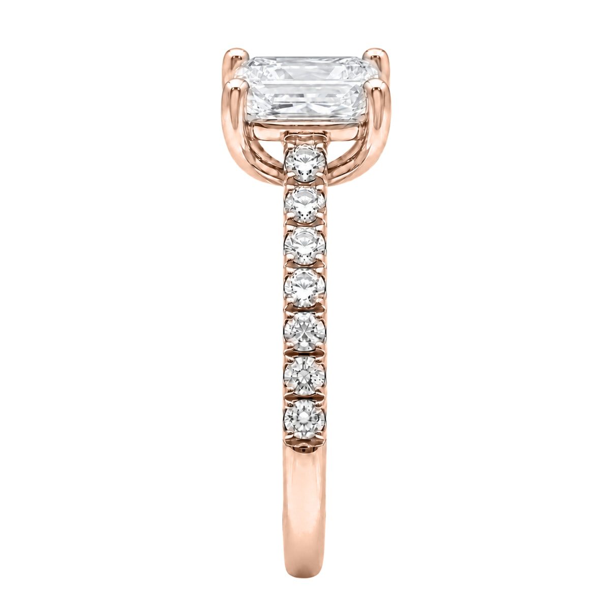 1-6 ctw Radiant Solitaire Wedding Ring