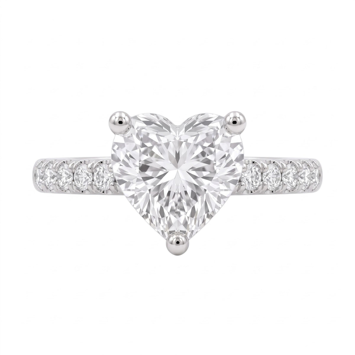 1-6 ctw Heart Solitaire Wedding Ring