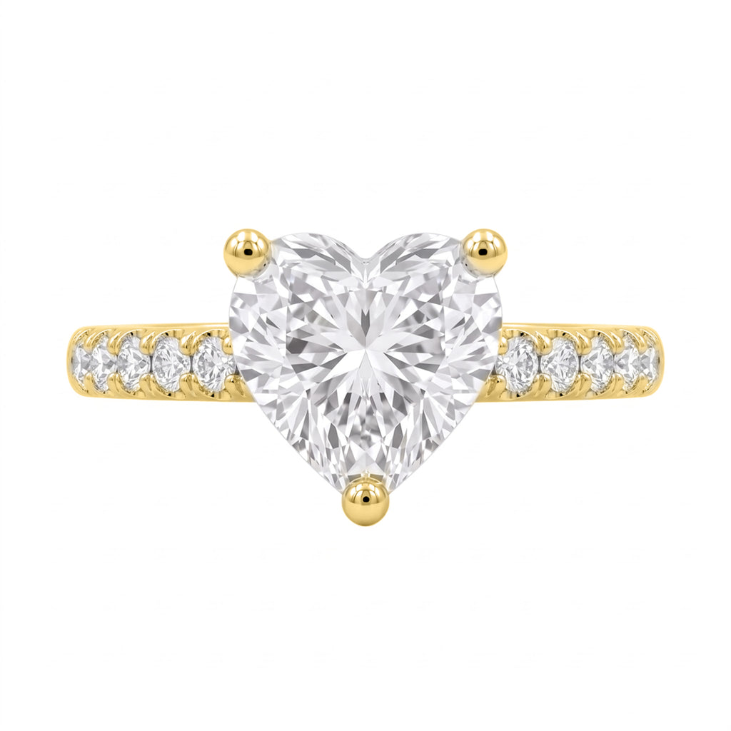 1-6 ctw Heart Solitaire Wedding Ring