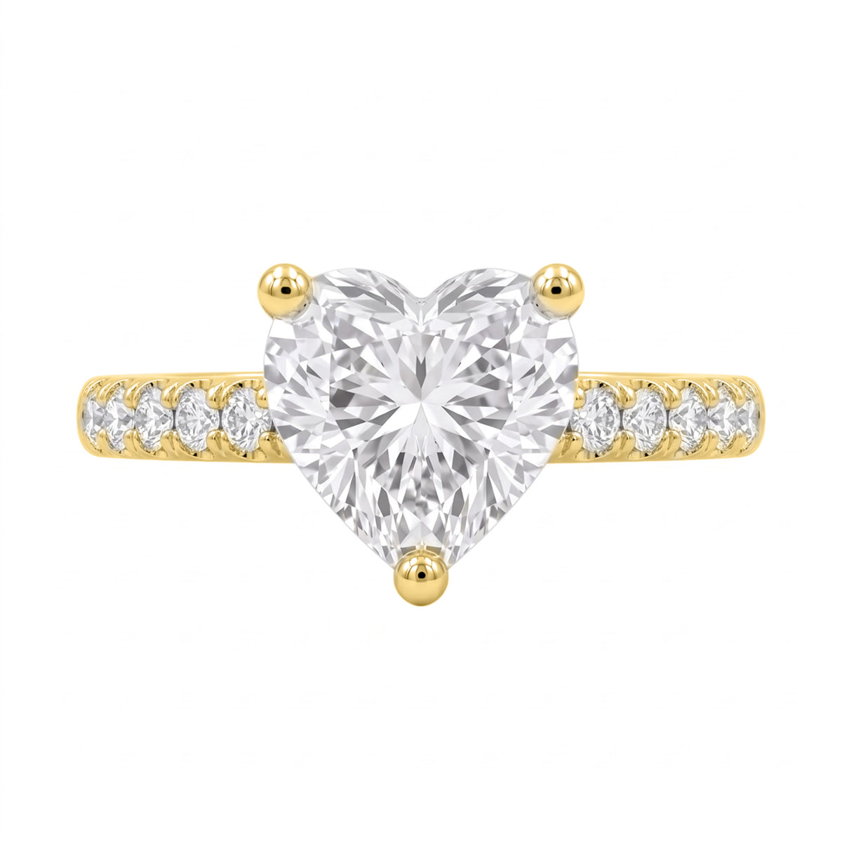 1-6 ctw Heart Solitaire Wedding Ring