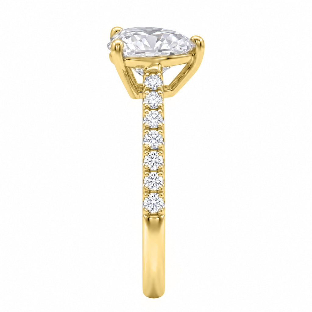 1-6 ctw Heart Solitaire Wedding Ring