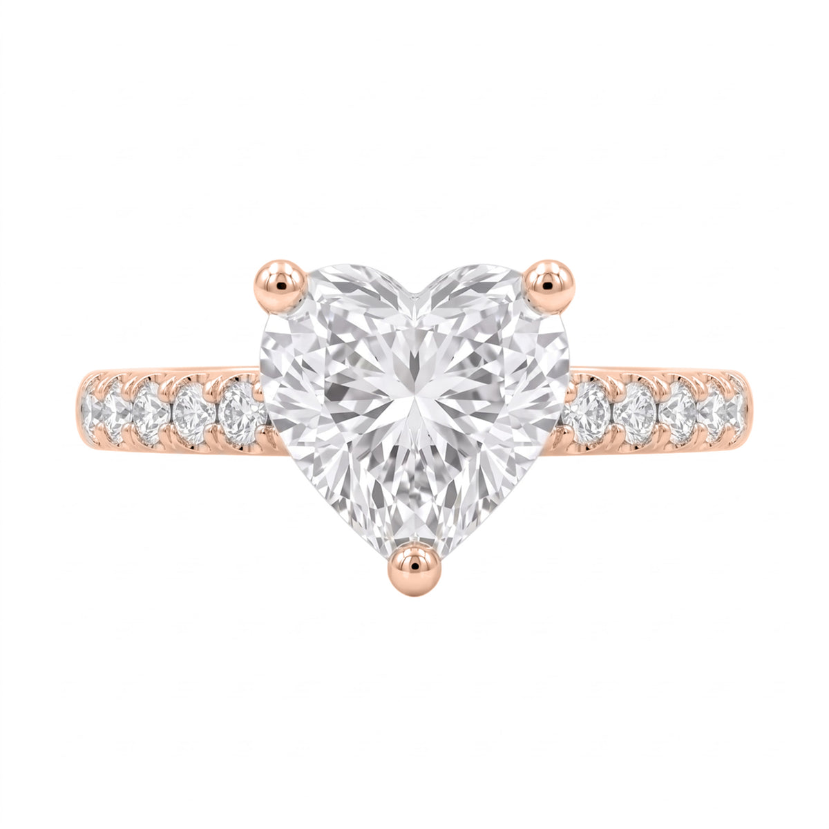 1-6 ctw Heart Solitaire Wedding Ring