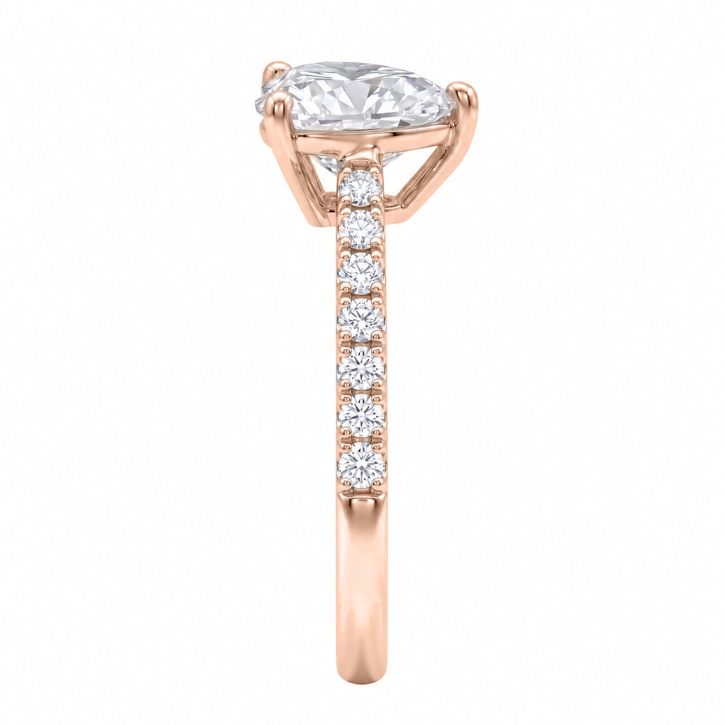 1-6 ctw Heart Solitaire Wedding Ring