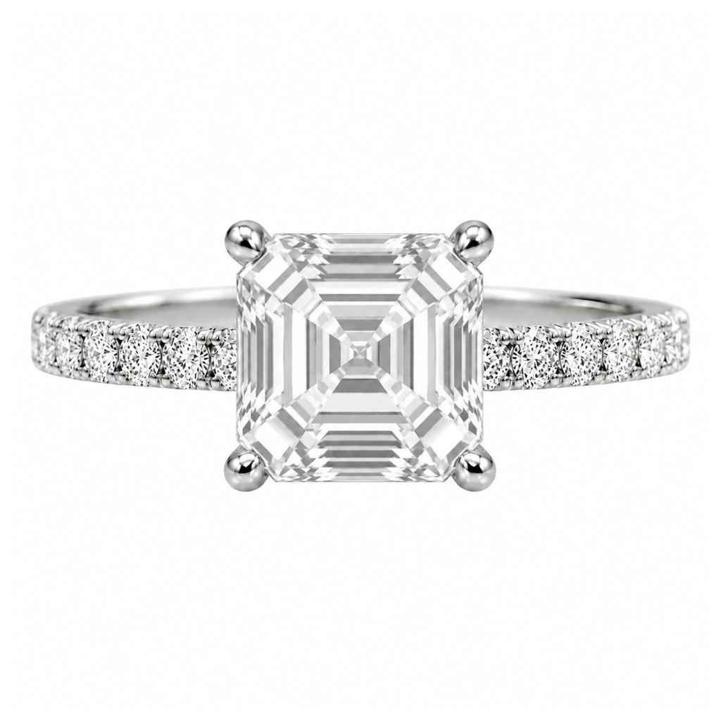 1-6 ctw Asscher Solitaire Wedding Ring