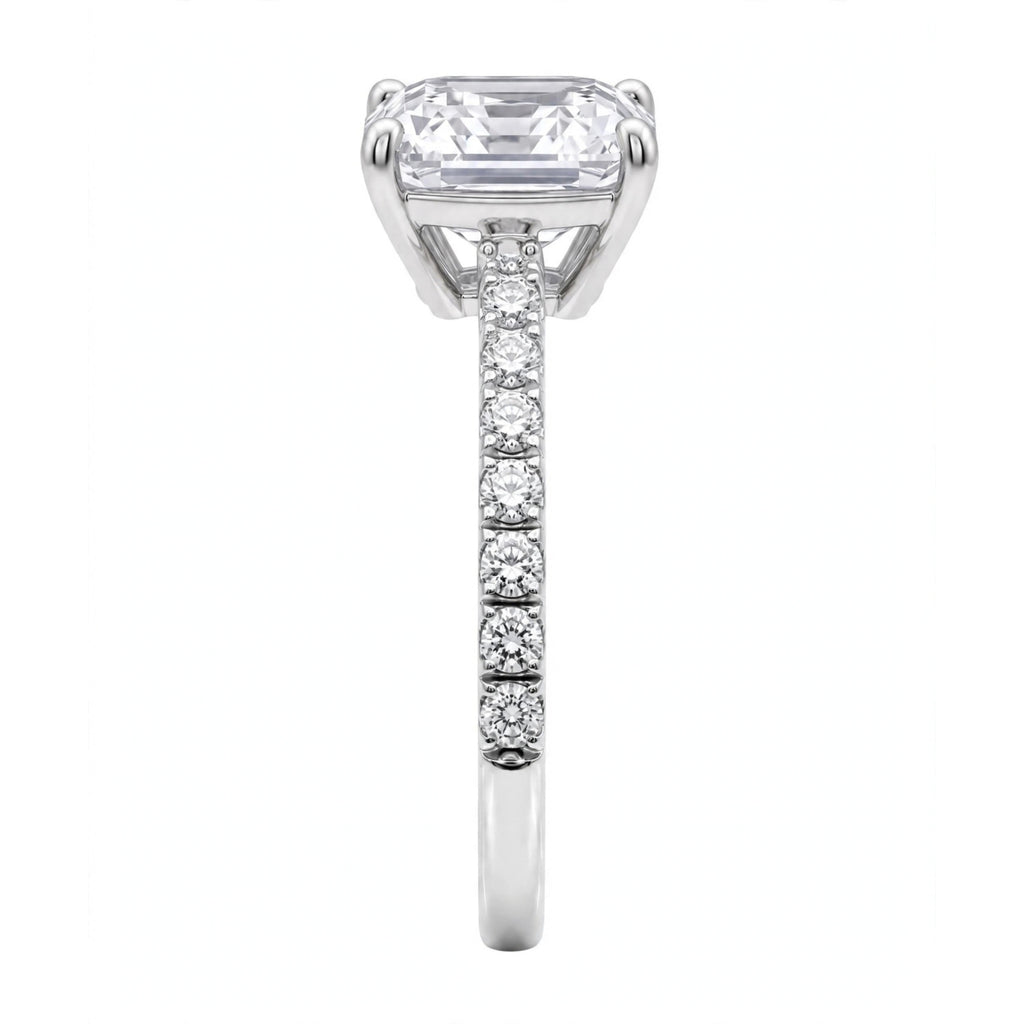 1-6 ctw Asscher Solitaire Wedding Ring
