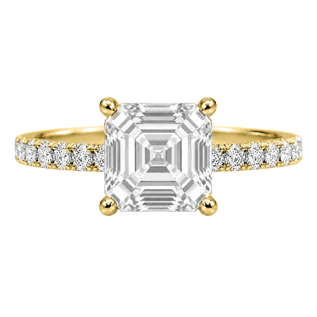 1-6 ctw Asscher Solitaire Wedding Ring