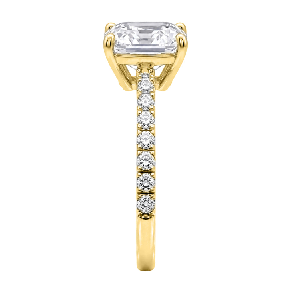 1-6 ctw Asscher Solitaire Wedding Ring