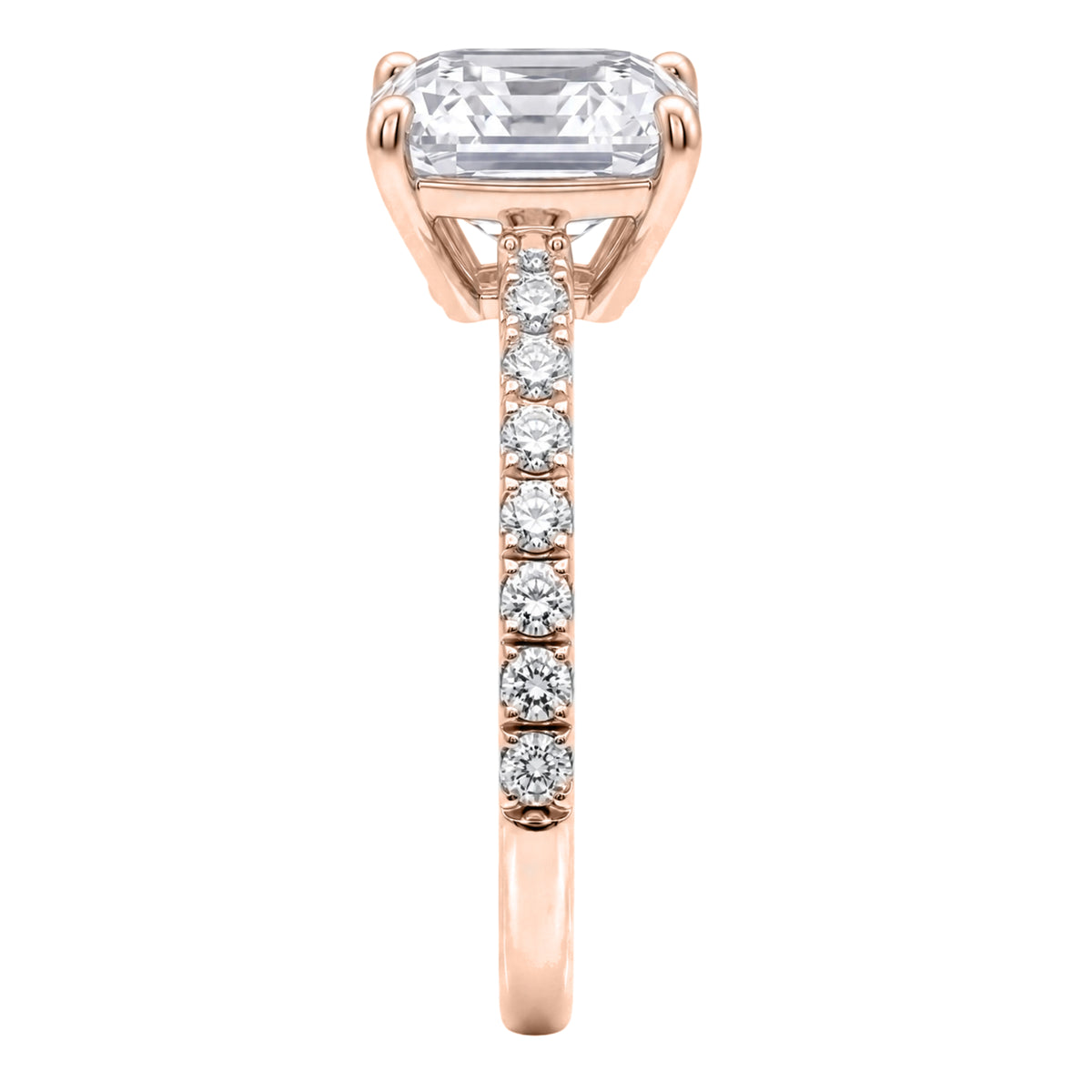 1-6 ctw Asscher Solitaire Wedding Ring