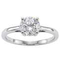 1.00-6.00 Carat T.W. Round-cut IGI Certified Lab Grown Diamond (F/VS+) 14K Gold Solitaire Ring