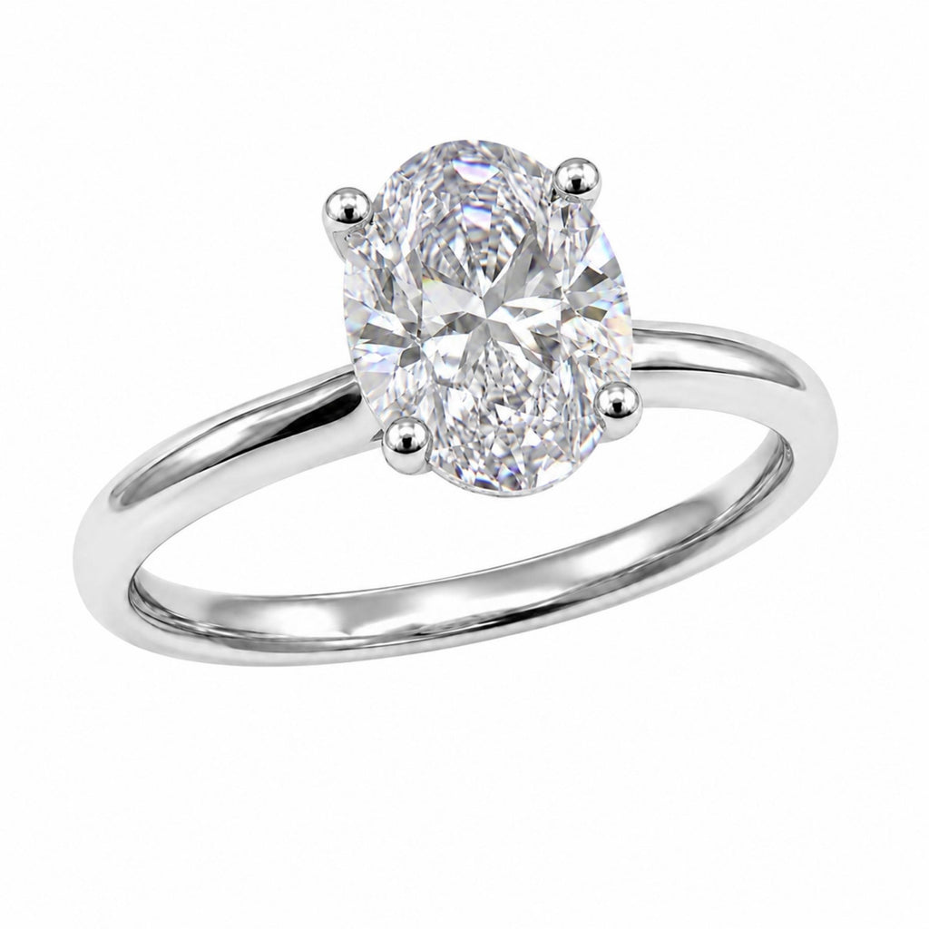 Diamonair Solitaire Ring Builder - Lab Grown Diamond 14K Gold Engagement Ring