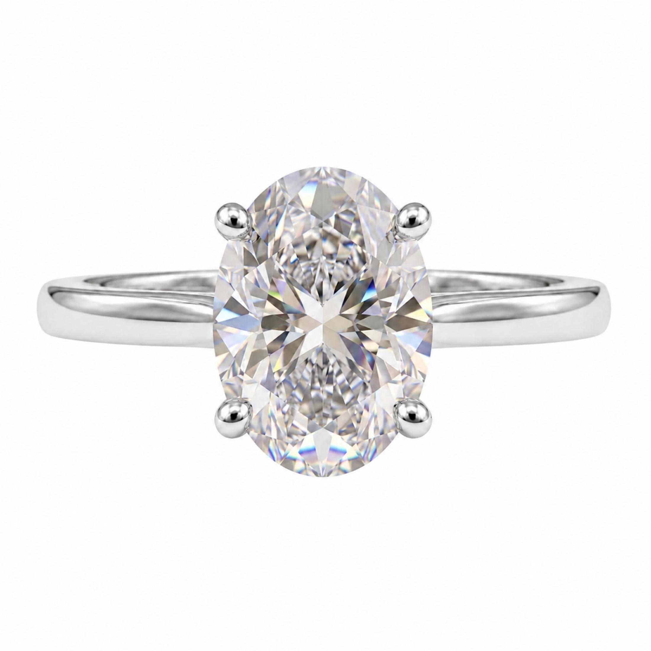 Diamonair Solitaire Ring Builder - Lab Grown Diamond 14K Gold Engagement Ring