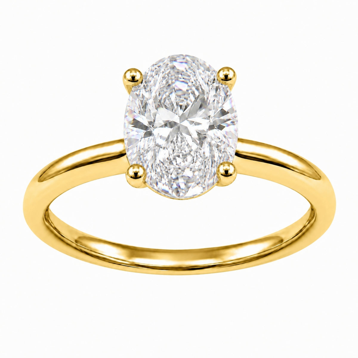 1-6 ctw Oval Solitaire Engagement Ring