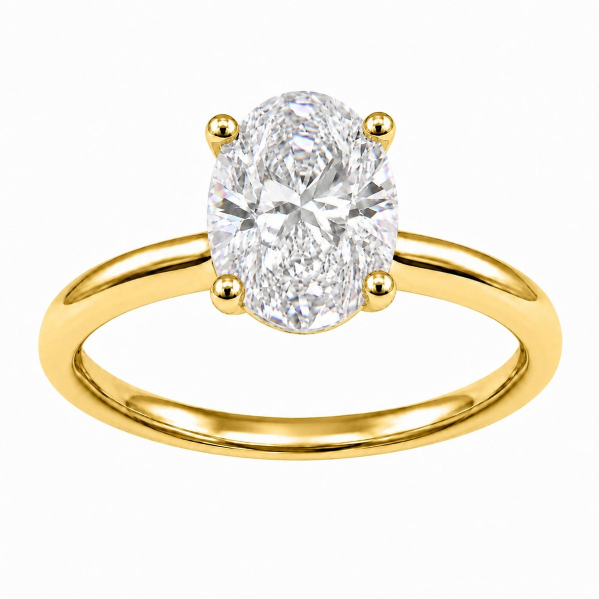 Diamonair Solitaire Ring Builder - Lab Grown Diamond 14K Gold Engagement Ring