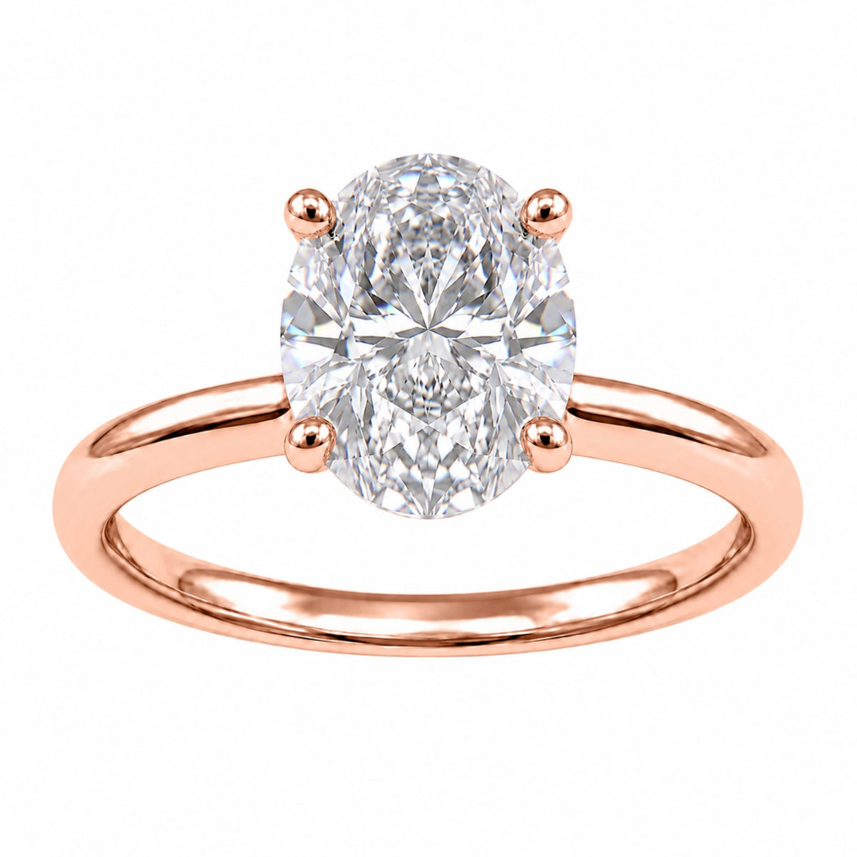 1-6 ctw Oval Solitaire Engagement Ring